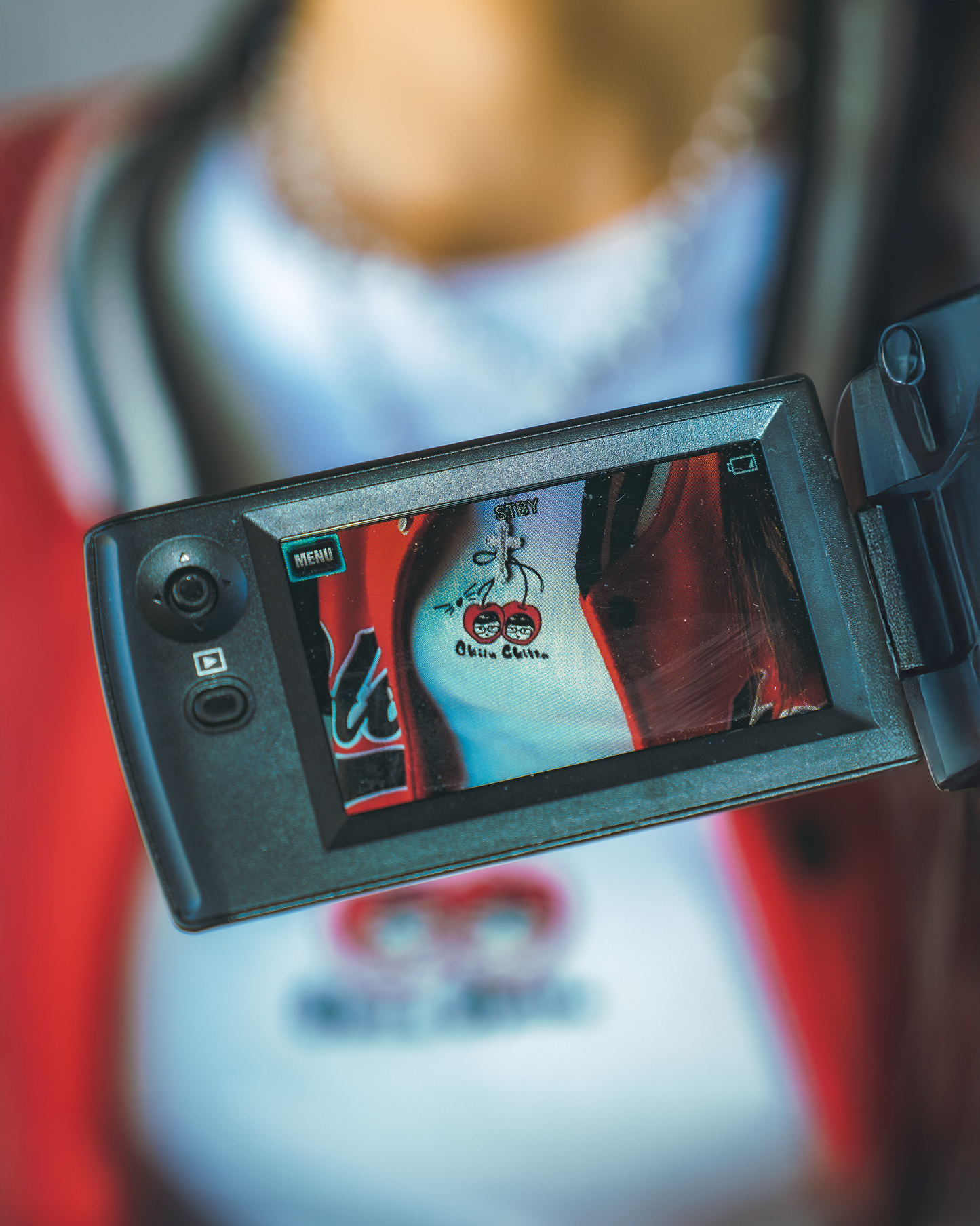 Chiin Chilla Cherry on Top Baby Crop Tee