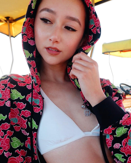 新运 - Auspicious Chiin Chilla Cloud Zip-Up Hoodie (Candy)